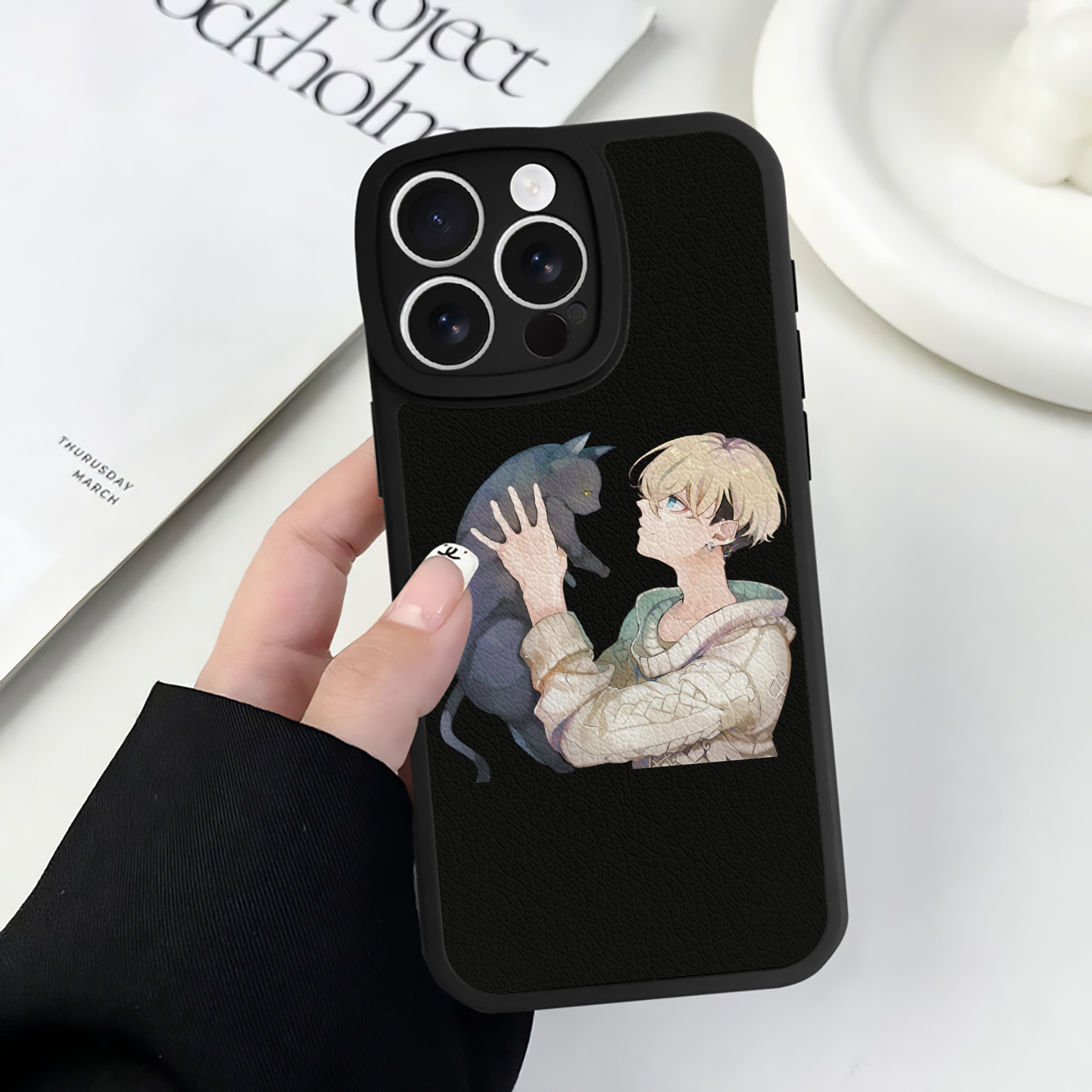 （画像用） 東京リベンジャーズ Tokyo Revengers 【iPhone 16シリーズ対応】シリコンスマホケース（レザー調） 材質：シリコン